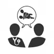 Mit einer im Gesundheitswesen tätigen Person sprechen Mit einer im Gesundheitswesen tätigen Person sprechen